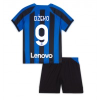 Fotbalové Dres Inter Milan Edin Dzeko #9 Dětské Domácí 2022-23 Krátký Rukáv (+ trenýrky)